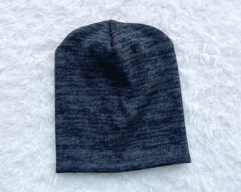 Black Slouchy Beanie, slouchy hat, slouch beanie, slouch hat, hipster beanie, baby slouchy beanies, brushed knit beanie, toddler hat, hacci