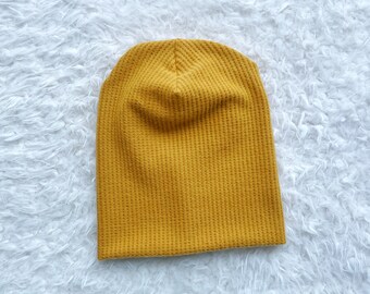 Mustard Slouchy Beanie, slouchy hat, slouch beanie, slouch hat, hipster beanie, baby slouchy beanies, brushed knit beanie, toddler hat,