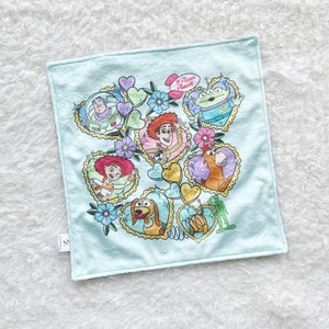 Toy friends hearts baby lovey, mini baby blanket, baby security lovey, baby lovie, cuddle lovey, baby gift, security blanket, lovey blanket,
