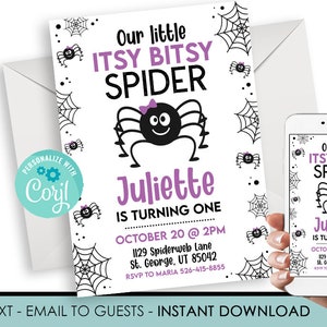 Itsy Bitsy Spider Song/ Nursery Rhyme Lyrics Poster (Download Now