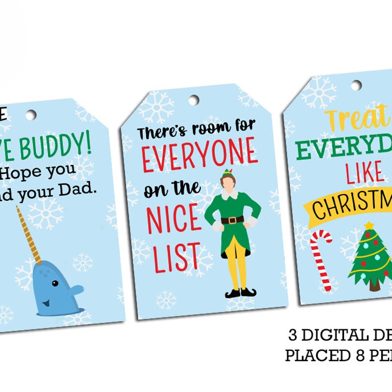 Elf Christmas Tag for Gifts 60+ Gift Ideas for 2024