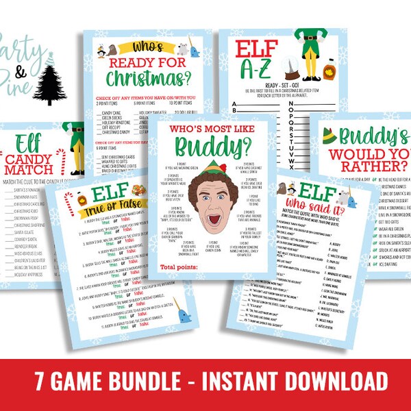 Elf the Movie Printable - Etsy