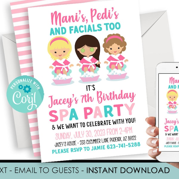 Pedicure Invitation - Etsy