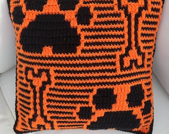 Pattern For Overlay Mosaic Crochet Pillow