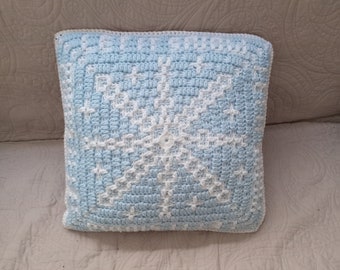 Pattern For Overlay Mosaic Crochet Pillow