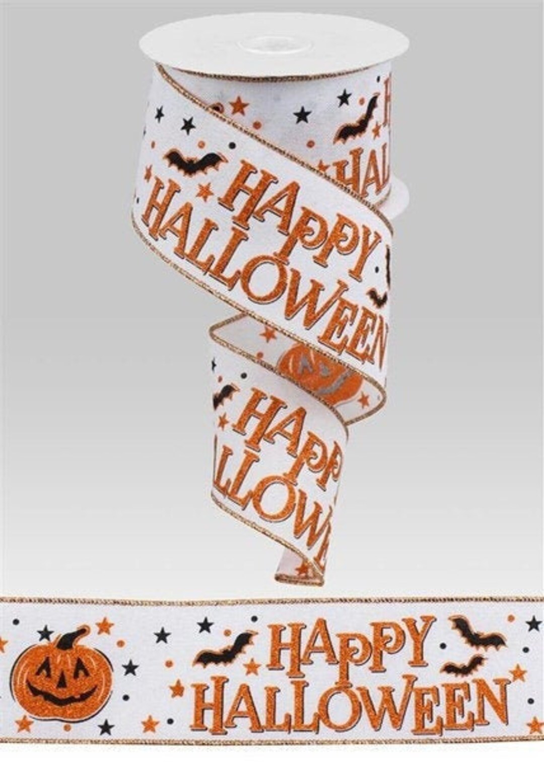 Happy Halloween Ribbon 2.5 X 10 Yard Roll - Etsy