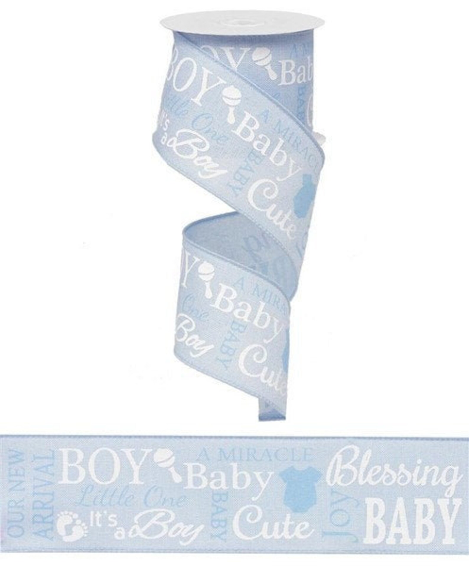 It's A Baby Boy Ribbon 2.5 X 10 Yard Roll Etsy