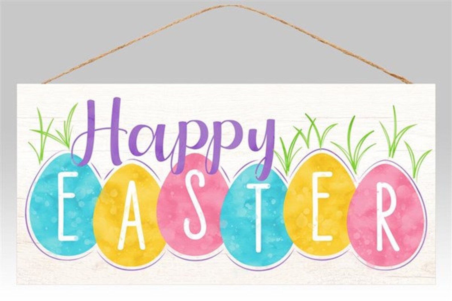 Happy Easter Eggs Sign Etsy
