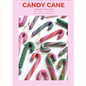 Candy cane crochet pattern