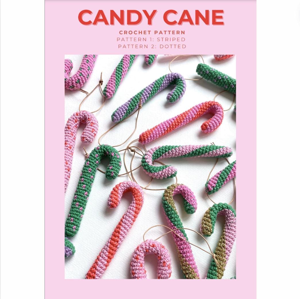 Candy Cane Crochet Pattern - Etsy