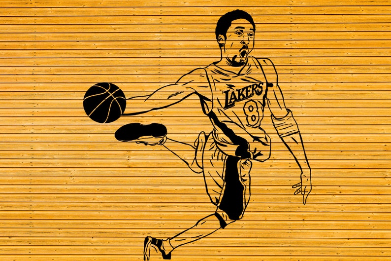 Download Kobe bryant lakers Svg file SVG cut file t-shirt Cricut ...