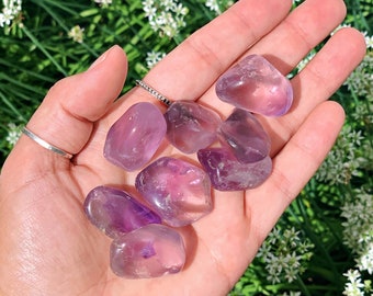 Natural Amethyst Tumbled Stone - Healing Purple Crystal for Peace, Meditation, Spiritual Growth, Ideal for Chakra Balancing Home Decor