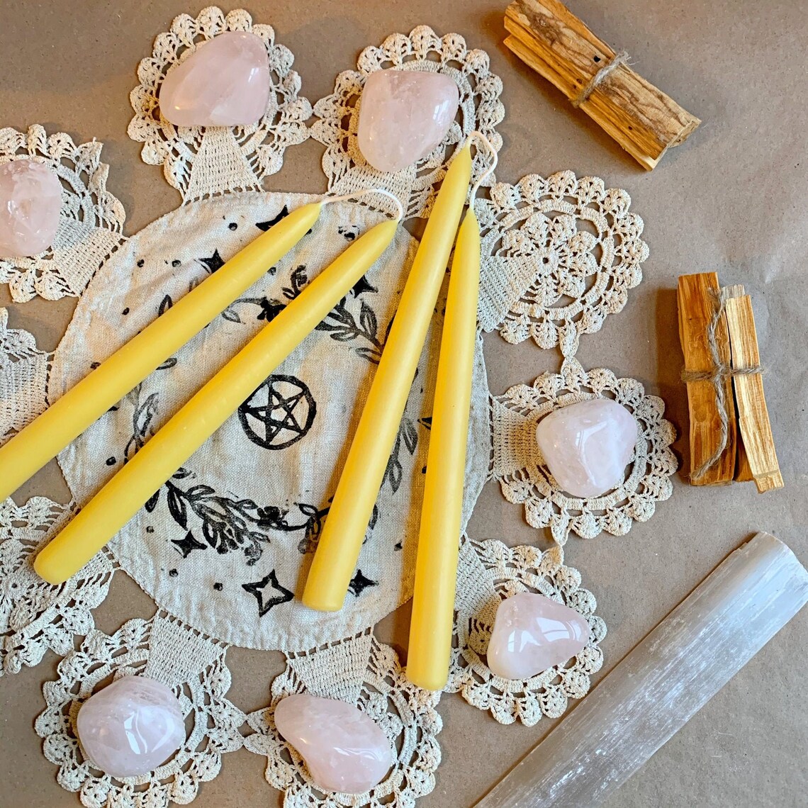 Beeswax Candle sticks beeswax taper candles beeswax candles Etsy