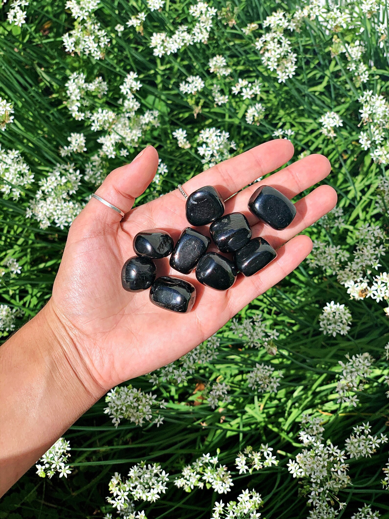 Jet Tumbled Stones jet tumbled crystals tumbled jet healing Etsy