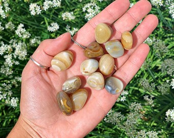 Banded agate Tumbled Stones agate tumbled crystals tumbled agate healing crystals polished agate crystals