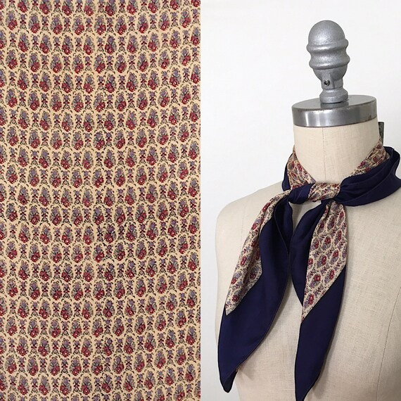 Vintage 40s Liberty of London Cloth Label Silk Sca