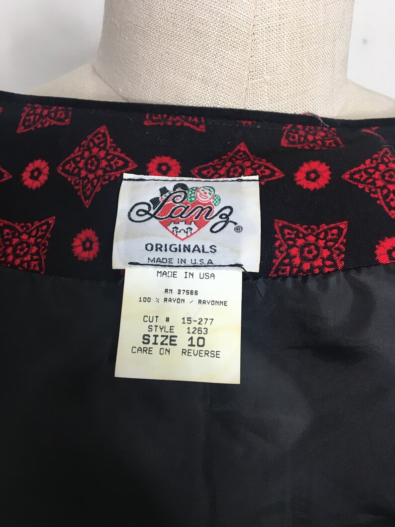 Vintage 80s Lanz Originals Skirt Suit Size Medium