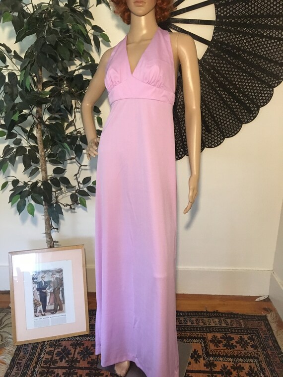 pastel purple maxi dress