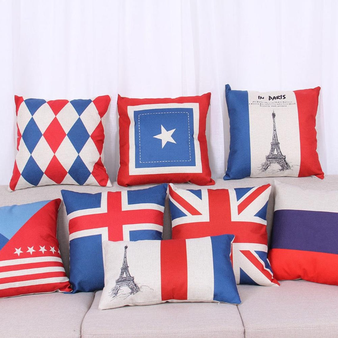Pillow Case London Style Throw Pillow Cover Canada Cushion Etsy