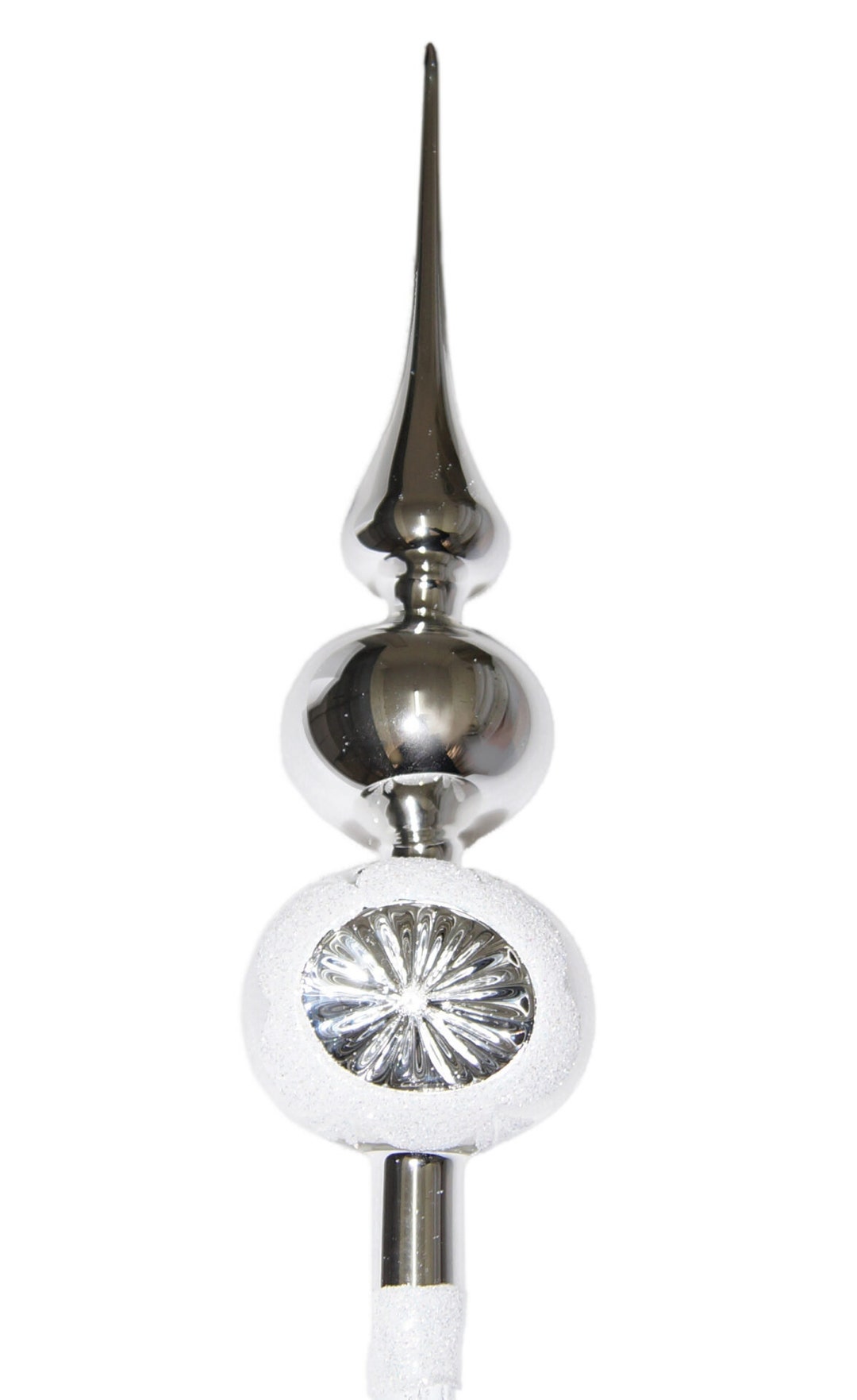 Handmade Christmas Tree Topper vintage Silver 13.78 - Etsy