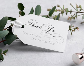 Thank You Favor Cards - Wedding - Engagement - Bridal Shower