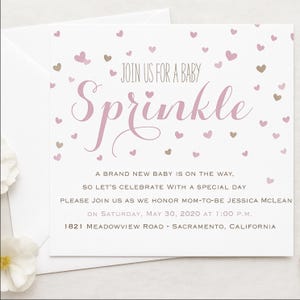 Babypartyeinladung - Babypartystreusel