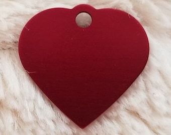 Tag Small Heart Alum.