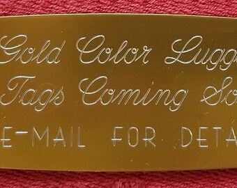 Tag ID Luggage Gold
