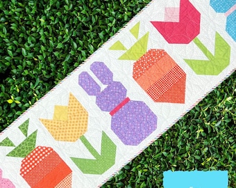 TTN-131 Bunny Trail Table Runner Quilt Pattern PDF Digital Download