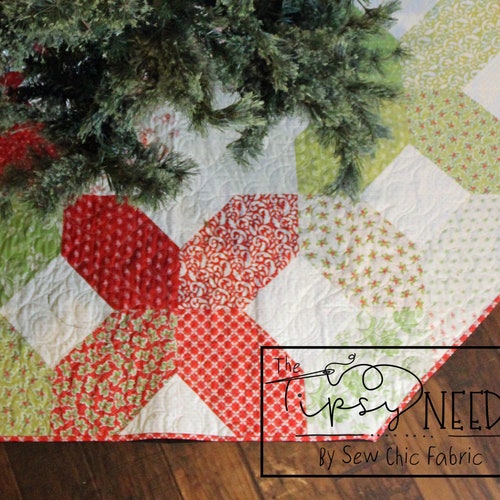 Woven Tree Skirt Quilt Pattern PDF Digital Download Etsy