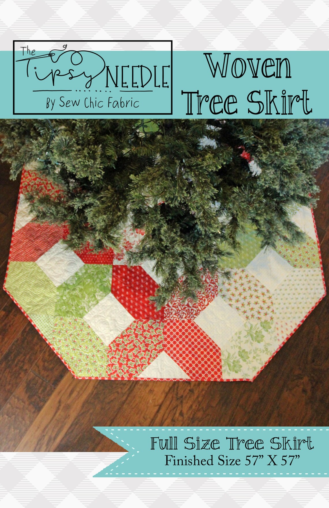 Woven Tree Skirt Quilt Pattern PDF Digital Download Etsy