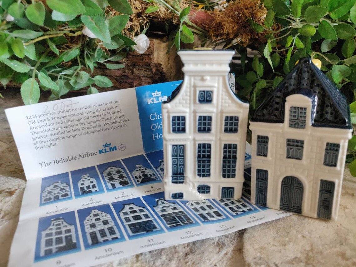 KLM House 63 & 64 Sealed Miniature Delft House KLM BOLS Etsy