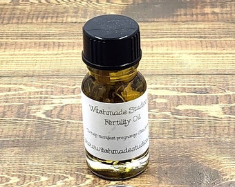 Fertility Ritual Oil, Proprietary Herb Blend, Anointing Candle Oil