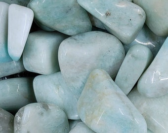 Polished Amazonite Tumble Stone, Hope and Harmony