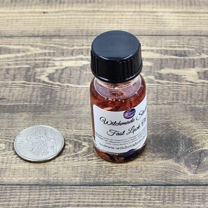 Red Fast Luck Ritual Oil, Anointing Intention, Lucky Mojo