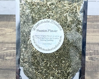 Passion Flower Herb, 1 oz BAG, Heighten Passion, Moderate Passion, Peace, Sleep, Friendships, Attract Friends, Popularity, Hoodoo, Rootwork