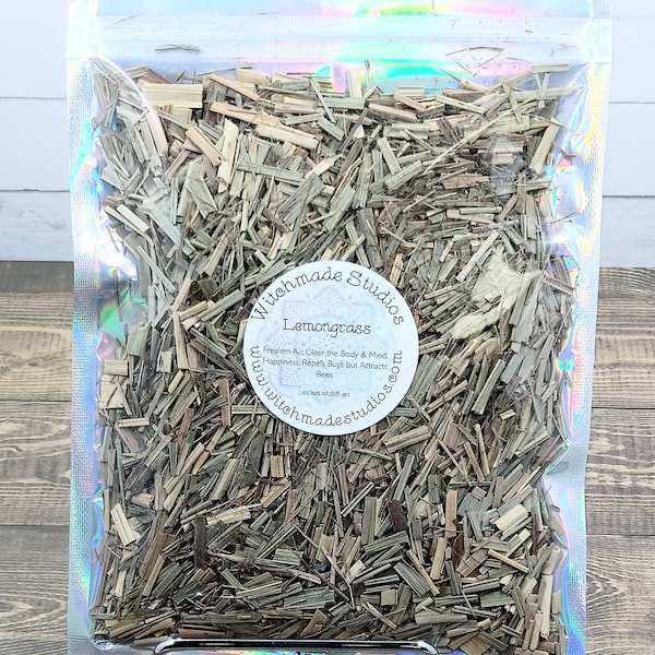 Lemongrass Herb, 1 oz BAG, Freshen Air, Clear Body & Mind, Happiness, Repels Bugs but Attracts Bees, Lust, Psychic Powers, Hoodoo, Voodoo