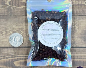 Black Peppercorn, 1 oz BAG, Protection, Rid Negative Energy, Remove Evil Eye, Courage, Strength, Confidence, Hoodoo, Rootwork, Metaphysical