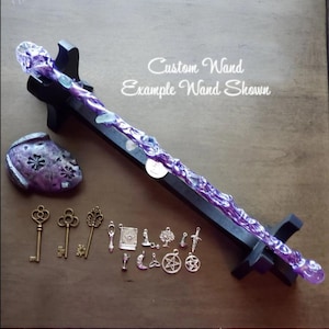 Custom Witch Fairy Wand Cosplay Metaphysical Wand Magick Wand Handmade Wand Pagan Altar Ritual