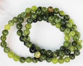 Natural green jade, 4mm green round gemstone strand, 15.5 inch , about 85 beads , 0.6mm hole