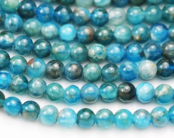 Apatite, 4mm round shape natural gemstone beads, 15.5 inch , 0.6mm hole, about 100 beads