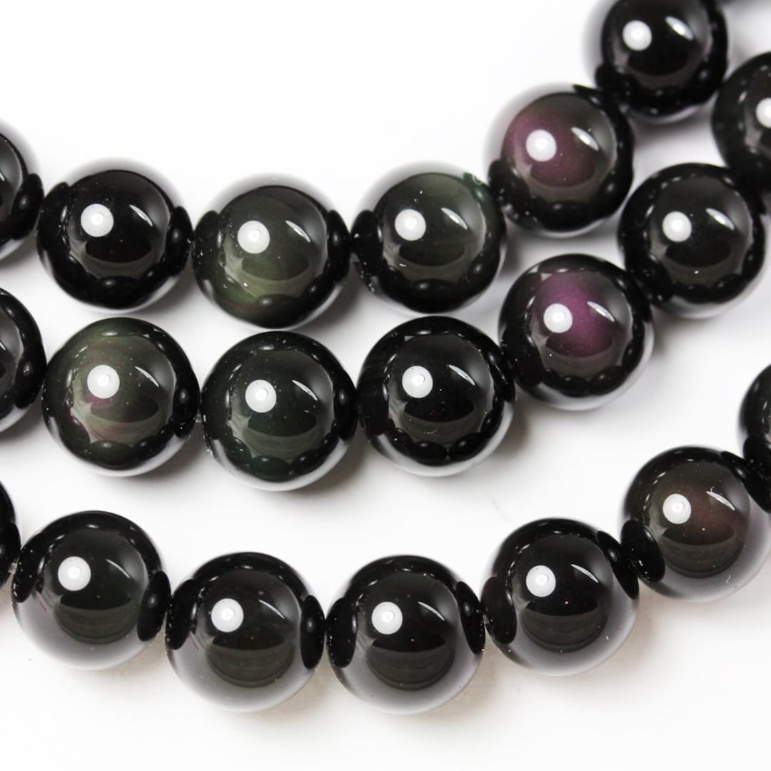 Collana Con Perline In Pietre Preziose Naturali Da 12 Mm - Fatte A Mano - Regalo In Scatola Elegante - Turchese, Ametista, Quarzo Rosa - 3