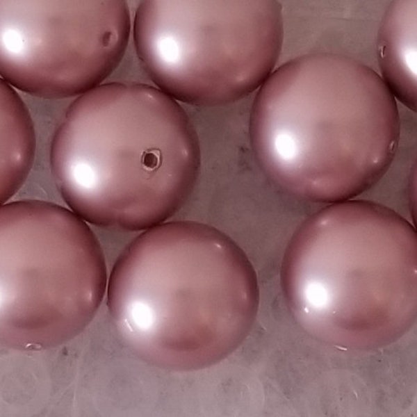 Powder Rose Swarovski Crystal Pearls 4mm, 6mm, 8mm, 10mm, Twist/Curve, and Pear