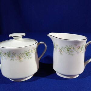 Sugar Bowl & Lid and Creamer Set Forever Spring by JOHANN HAVILAND
