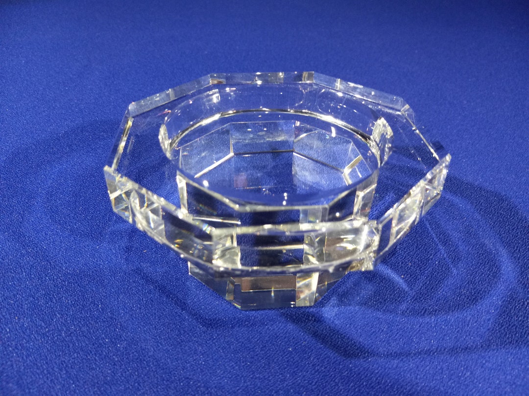 Rosenthal Crystal Pillar Candle Holder Etsy