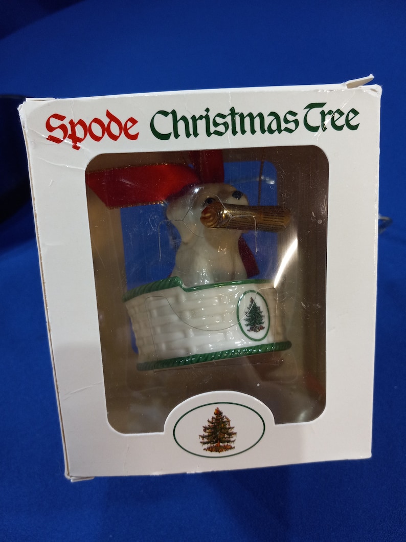 Spode Christmas Puppy Ornament - Thumbnail 3