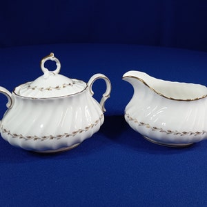 Sugar Bowl & Lid and Creamer Set Adrian by ROYAL DOULTON