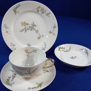 B & C France Limoges 4 Pcs Place Setting