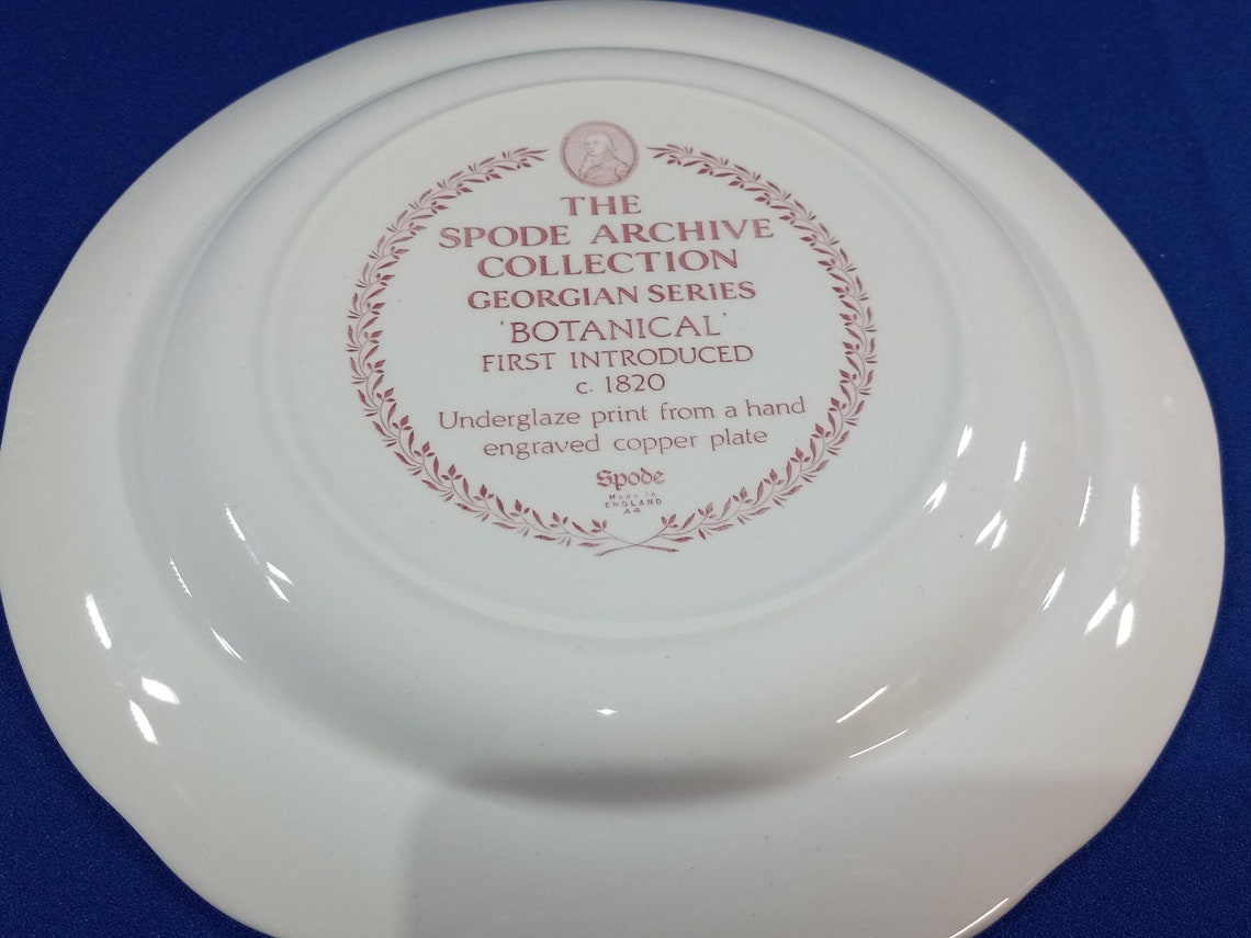 Dinner Plate Archive Collection Cranberry by SPODE BOTANICAL - Etsy