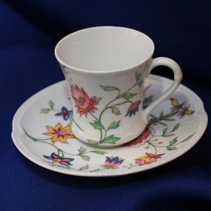 Flat Demitasse Cup & Saucer Set Adriana by Royal Limoges